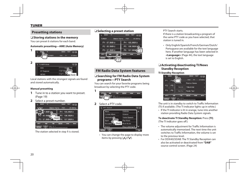 Kenwood DDX4025BT User Manual | Page 20 / 64 | Original mode | Also for:  DDX3025