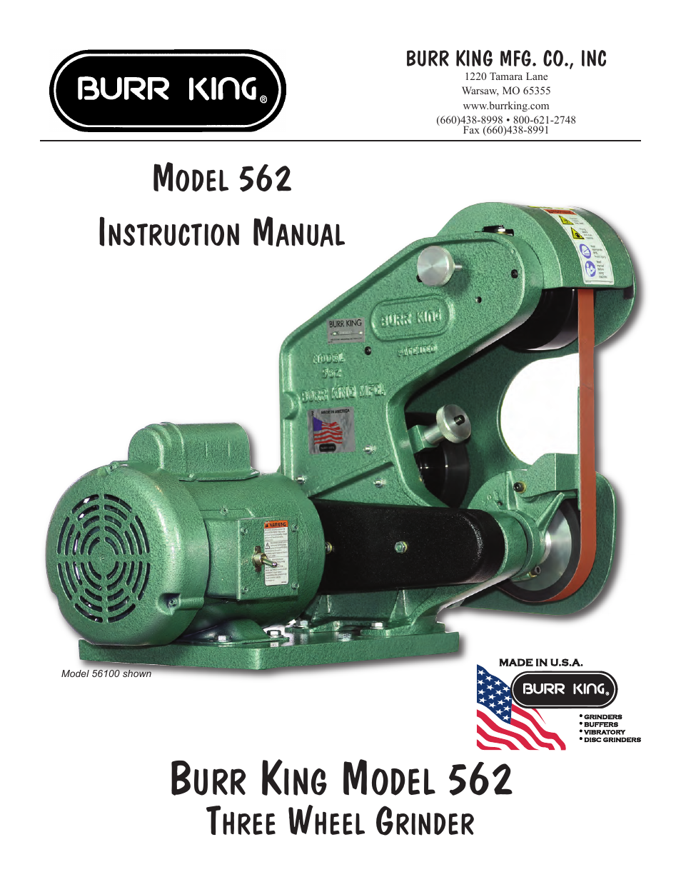 burr king model 562