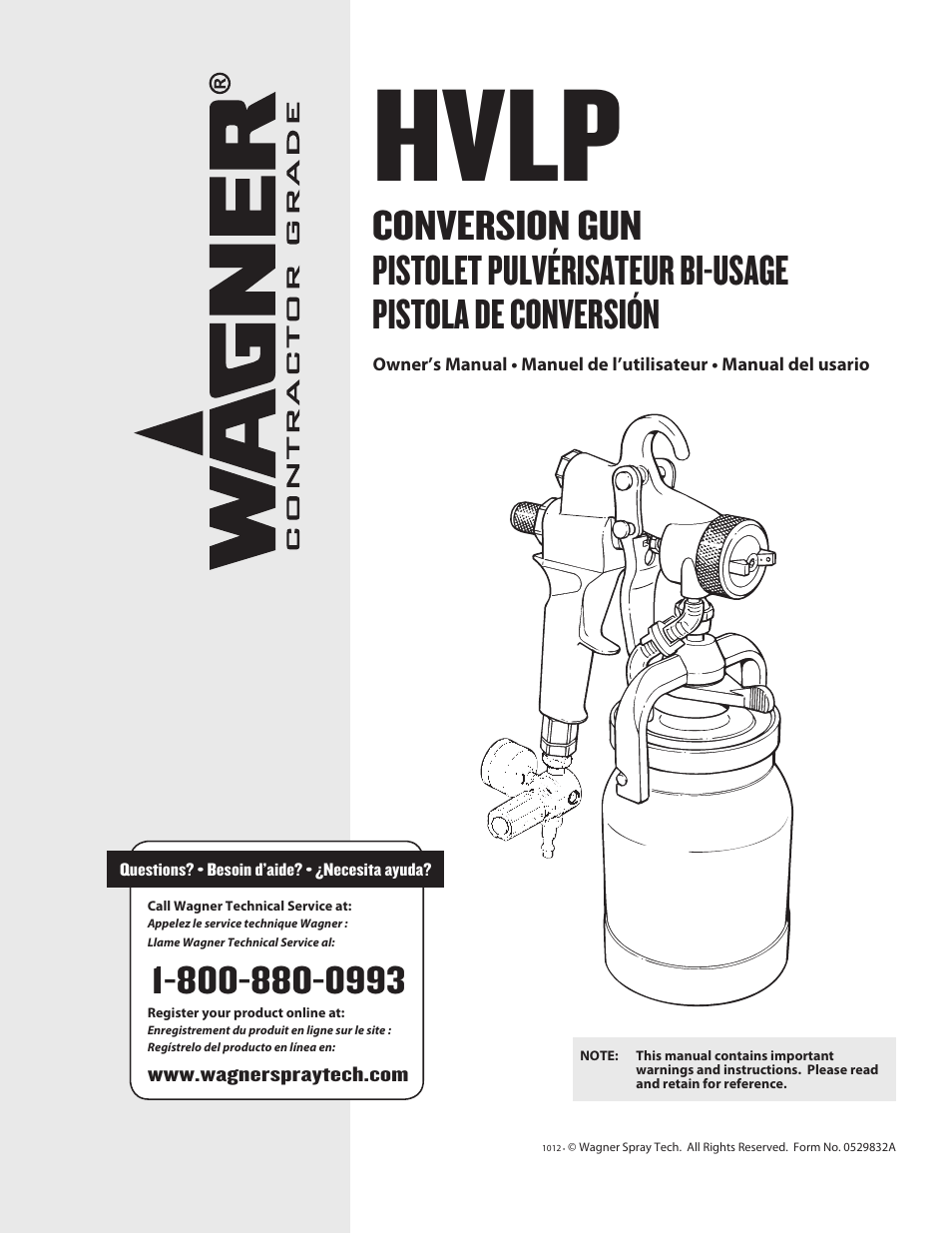 Wagner HVLP Conversion Gun User Manual | 28 pages