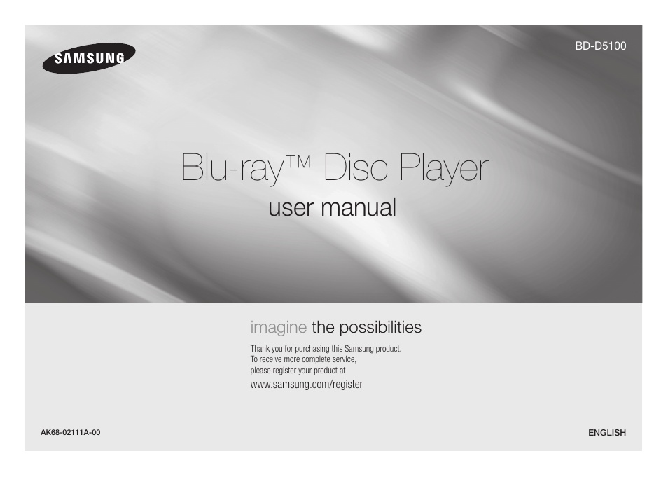 Samsung BD-D5100-ZA User Manual | 32 pages