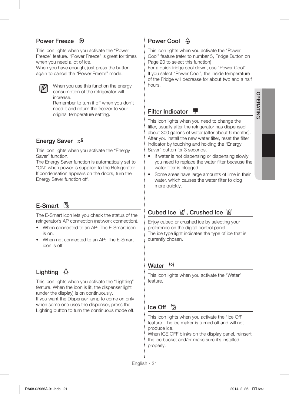 Samsung Rs22hdhpnbc User Manual Page 21 116 Also For Rs22hdhpnww Rs22hdhpnsr