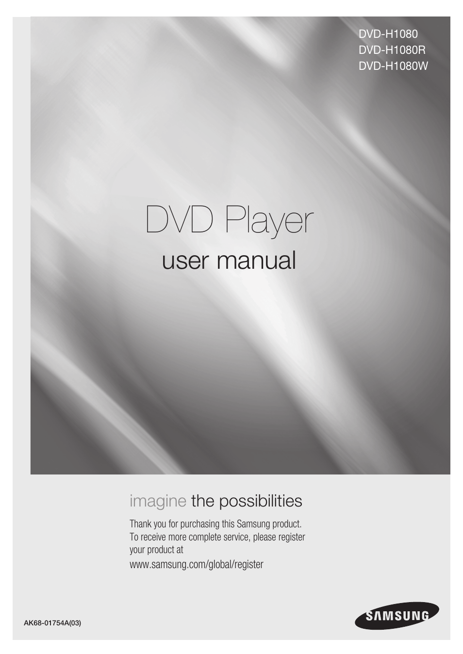 Samsung DVD-H1080R-XAA User Manual | 67 pages