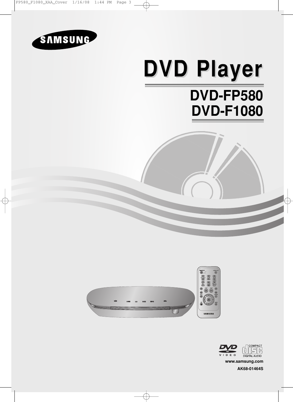Samsung DVD-F1080-XAA User Manual | 63 pages