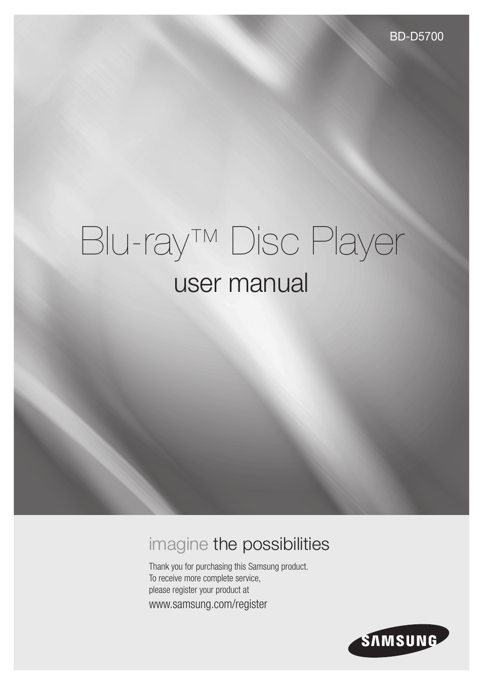 Samsung BD-D5700-ZA User Manual | 78 pages