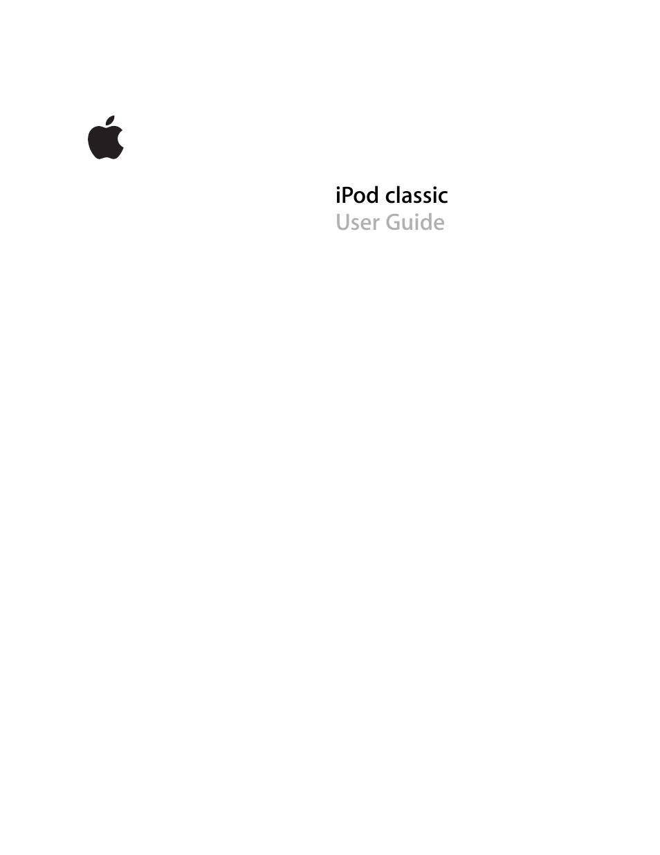 Apple iPod Classic User Manual | 76 pages | Also for: iPod classic (120 GB)