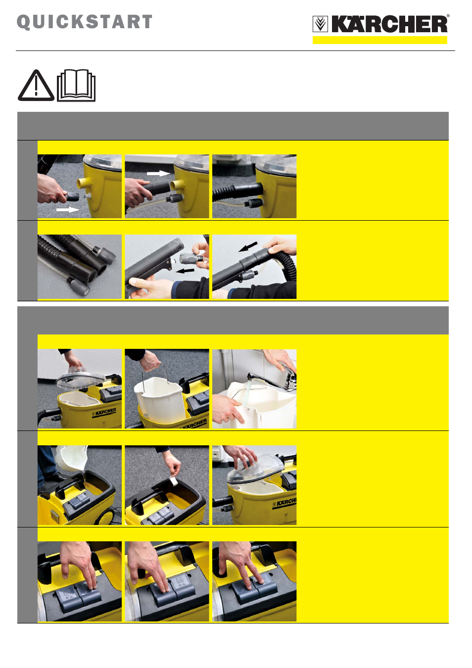 Karcher Puzzi 200 User Manual | 2 pages | Also for: PUZZI 100 CA
