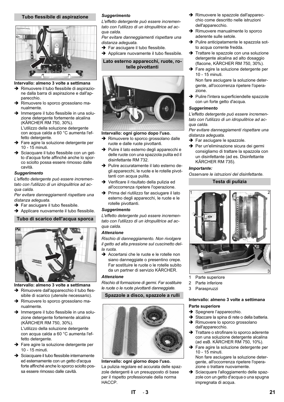 Karcher B 60 W Bp Pack Dose User Manual | Page 21 / 148 | Original mode |  Also for: B 60 W Bp Pack