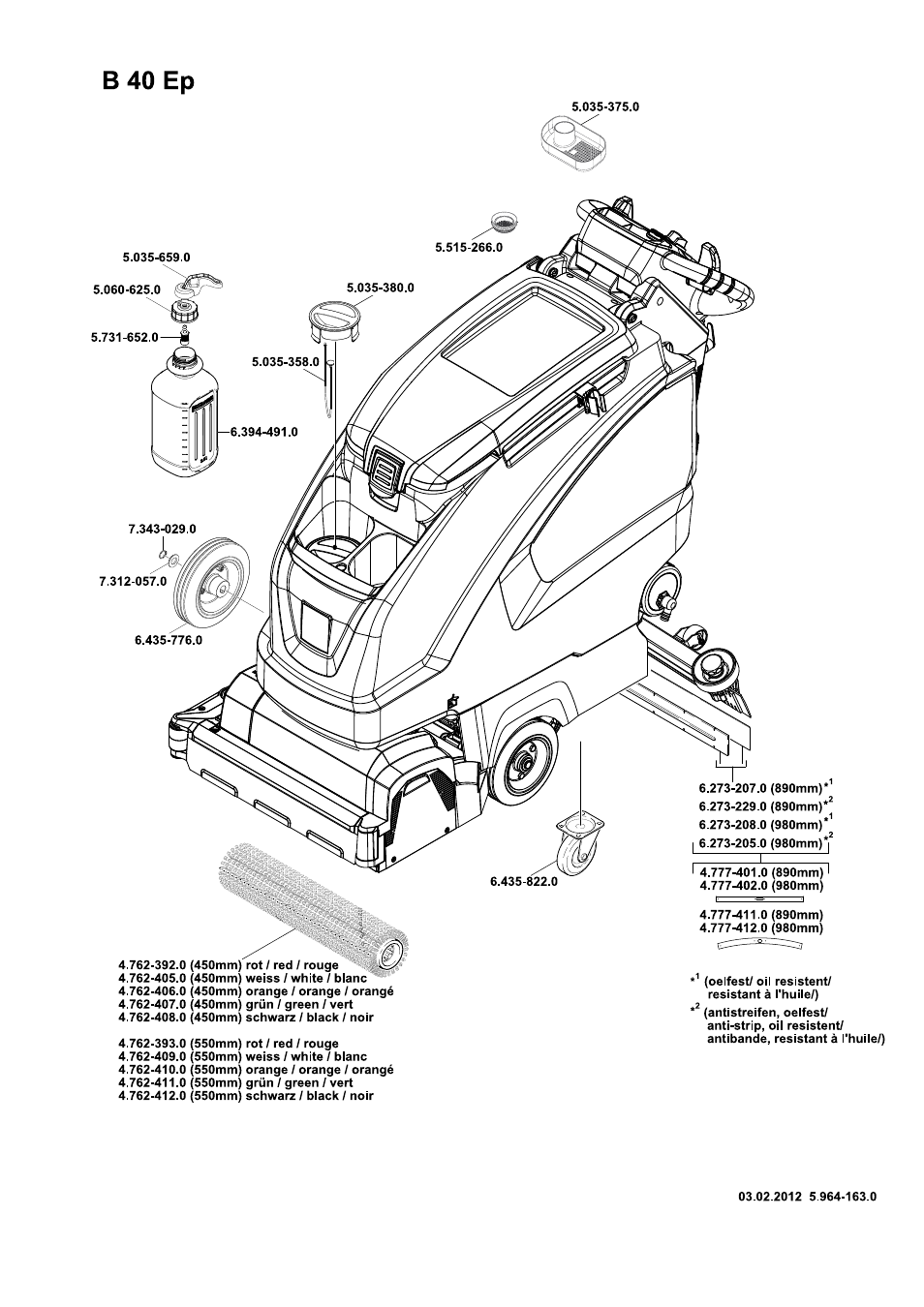 Karcher B 40 W DOSE roller User Manual | Page 10 / 12 | Also for: B 40 W  DOSE disc