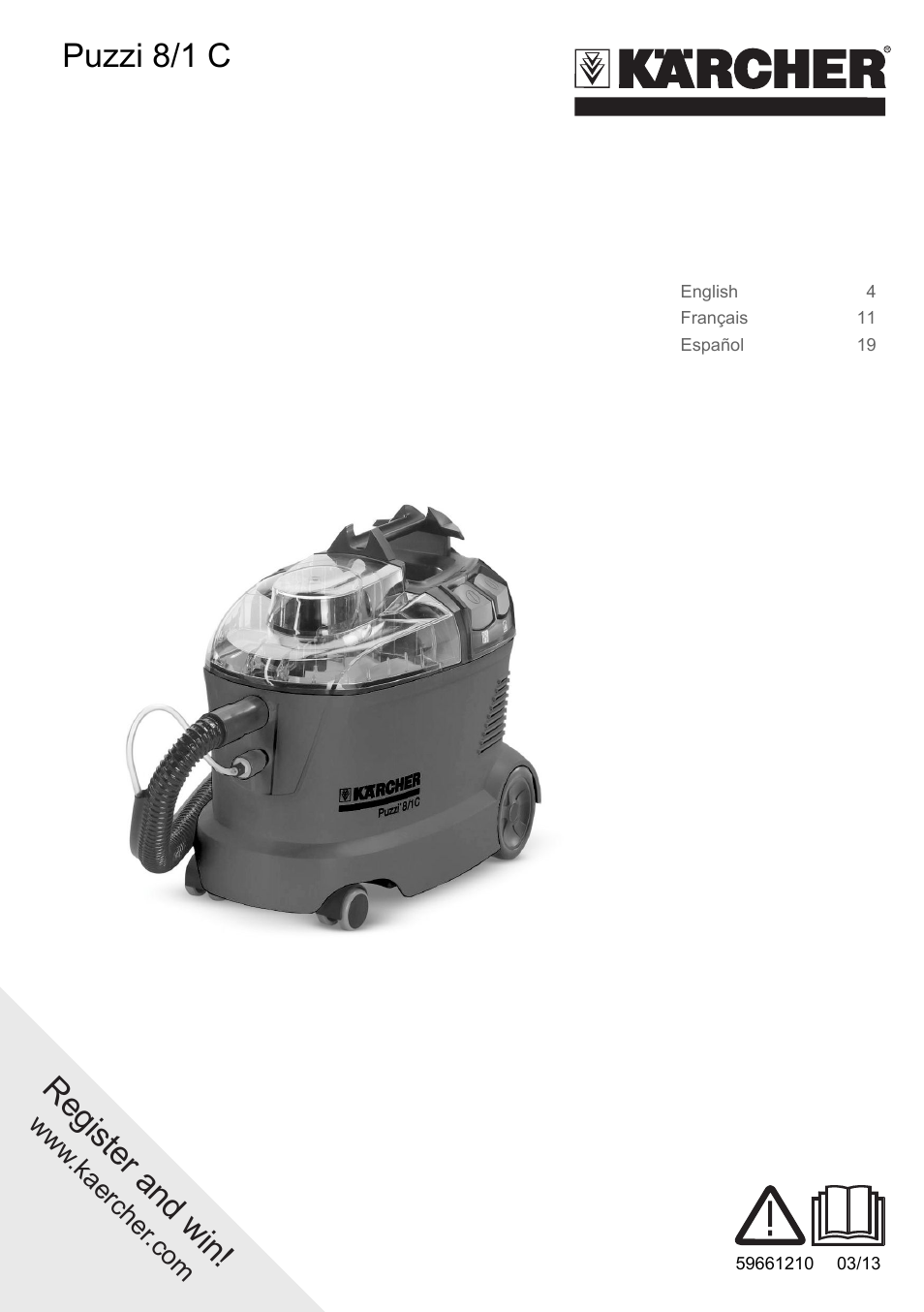Karcher PUZZI 8-1 C User Manual | 32 pages