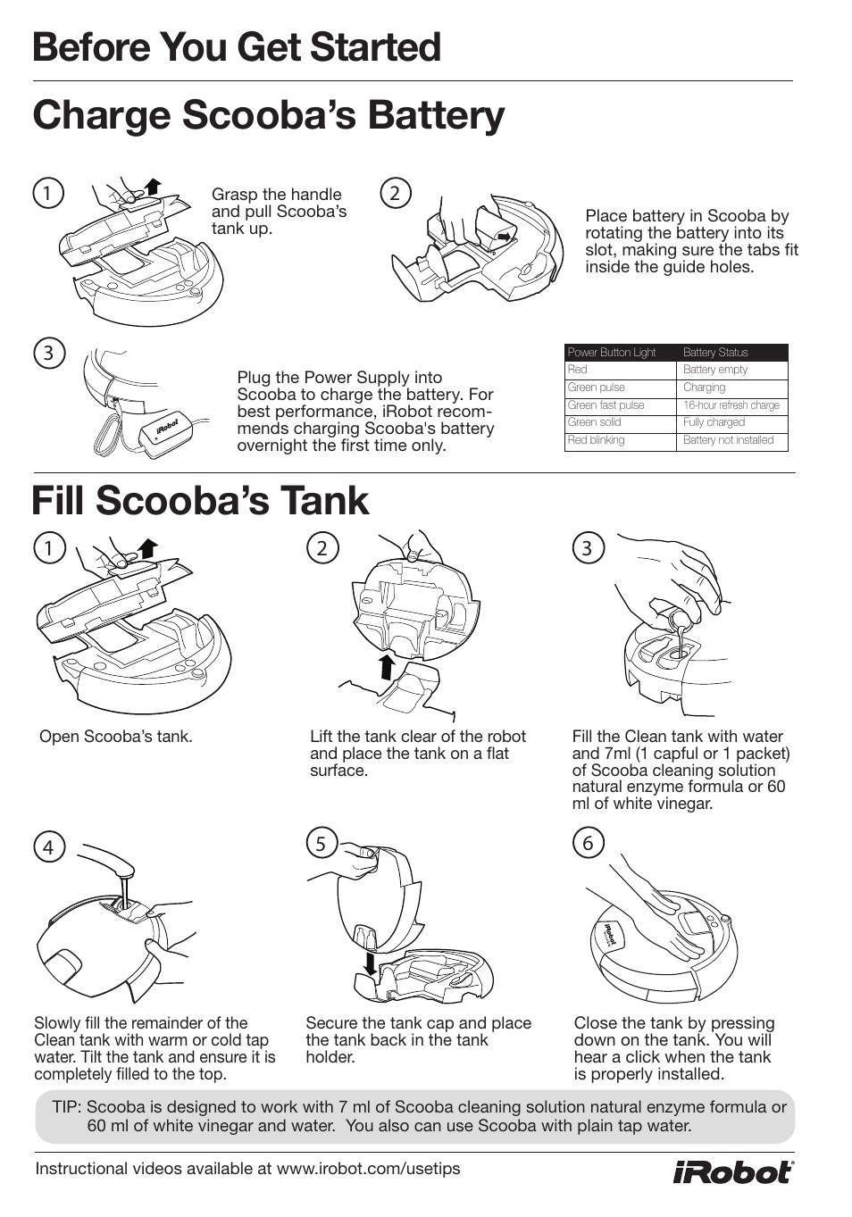 iRobot Scooba 390 User Manual | 17 pages