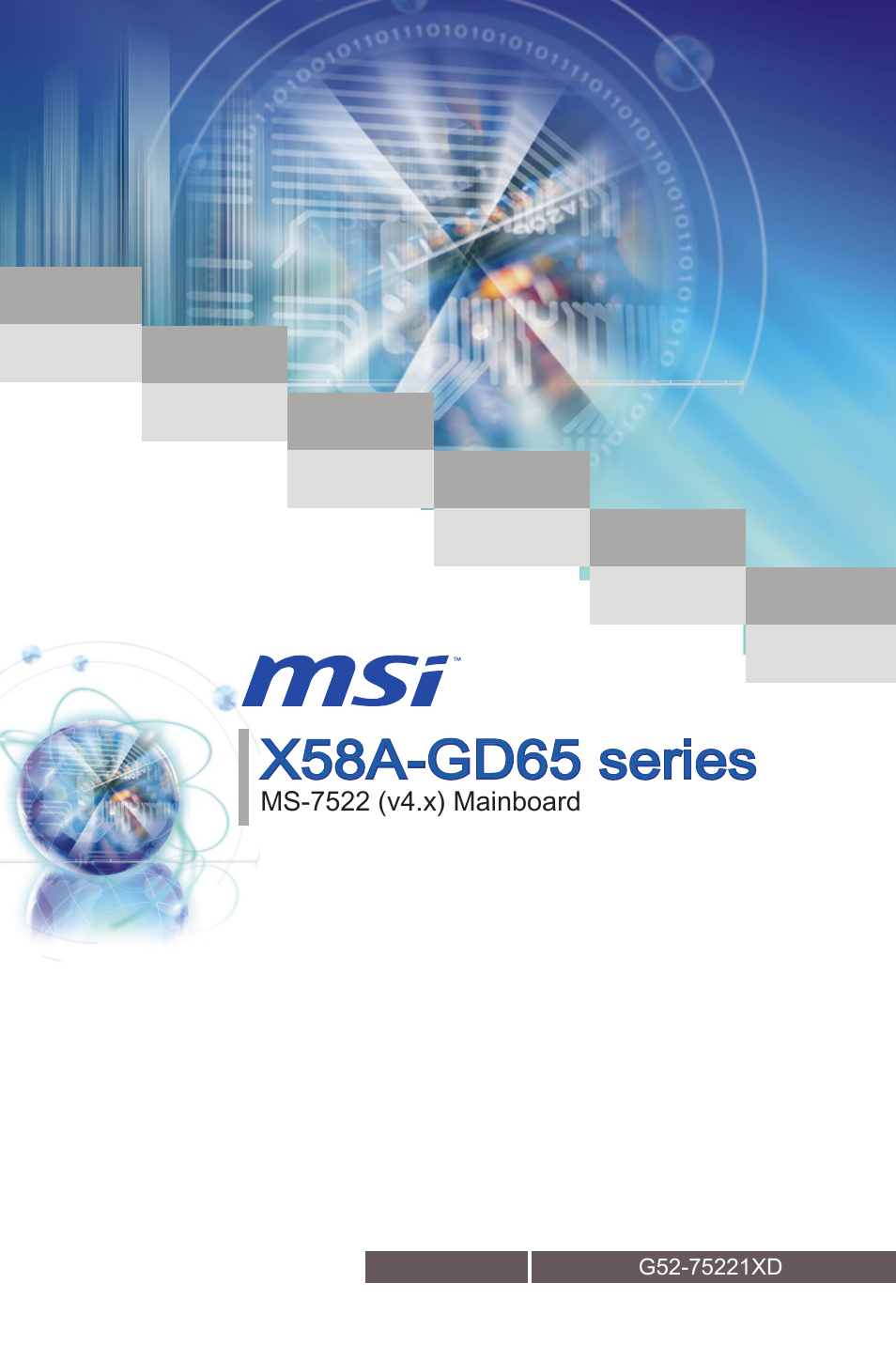 MSI X58A-GD65 Manual | 100 pages