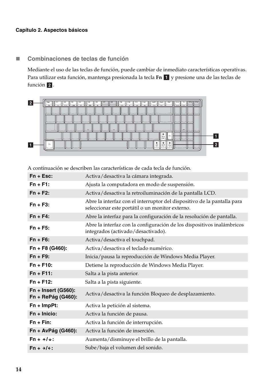 Lenovo G460 Notebook User Manual | Page 22 / 136 | Original mode | Also  for: G560 Notebook