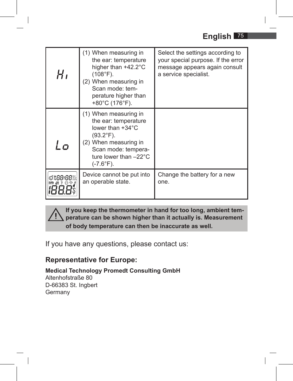 English | AEG FT 4919 User Manual | Page 75 / 114