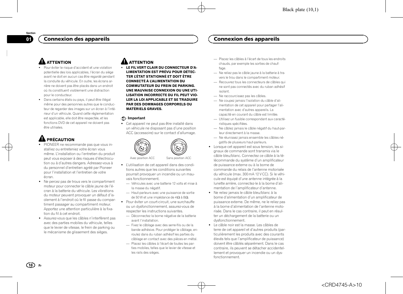 Manuel d, Installation, Autoradio av rds lecteur de dvd | Pioneer  AVH-X5500BT User Manual | Page 10 / 52 | Original mode