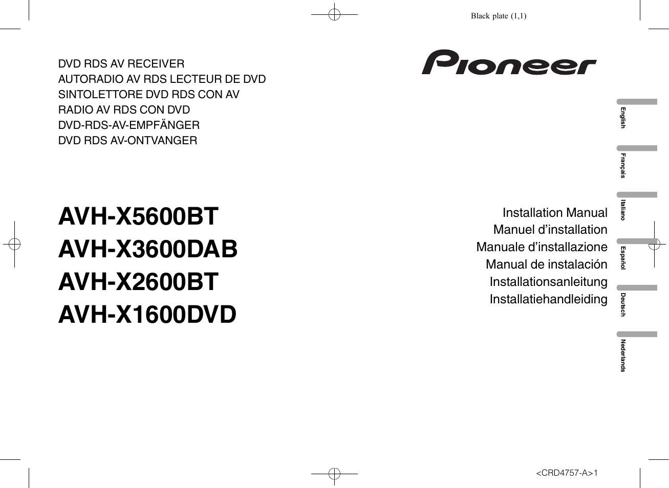 Pioneer AVH-X3600DAB User Manual | 52 pages