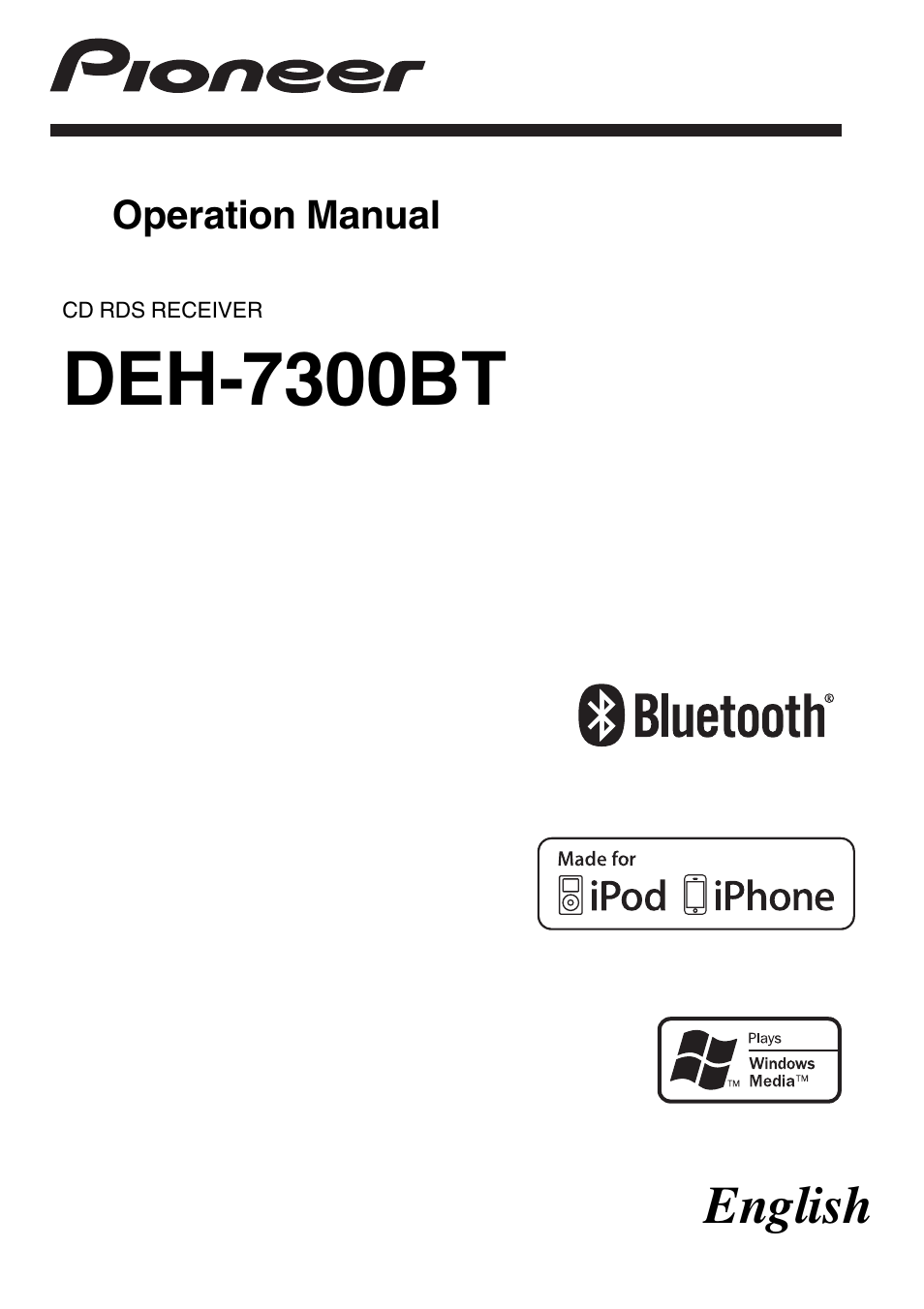 Pioneer DEH-7300BT User Manual | 28 pages