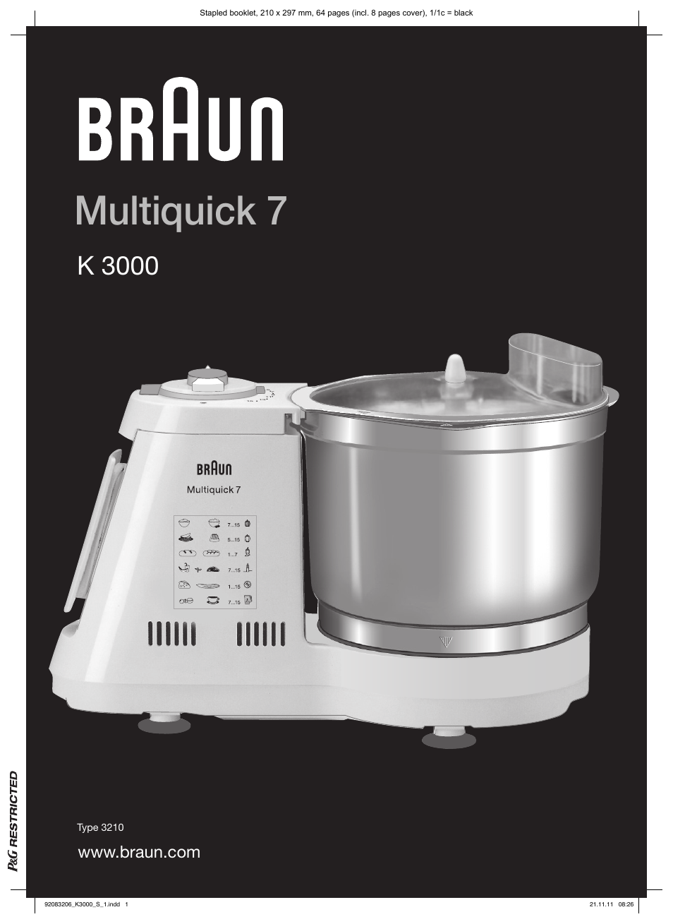 Braun MULTIQUICK 7 K3000 User Manual | 61 pages
