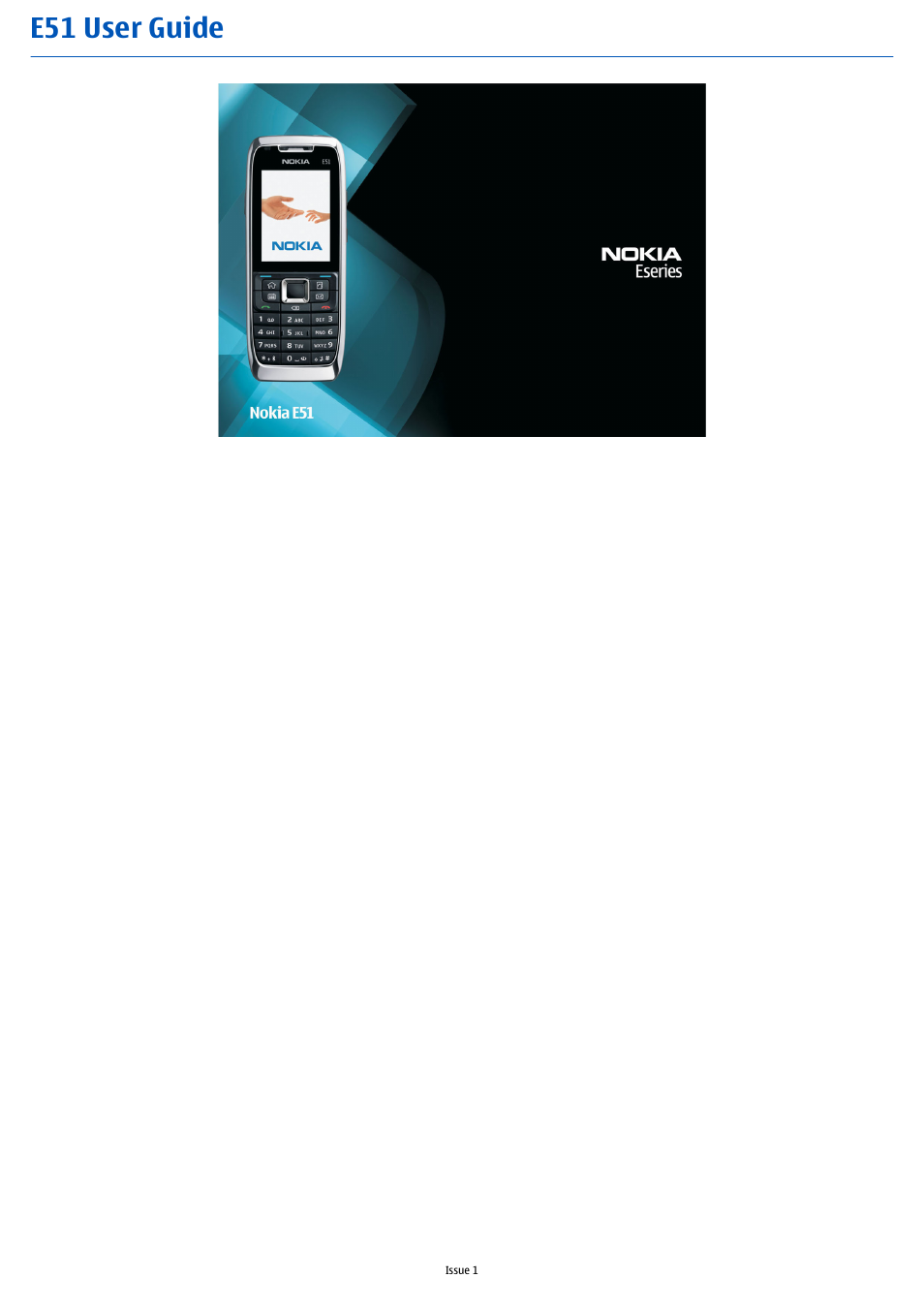 Nokia E51 User Manual | 52 pages