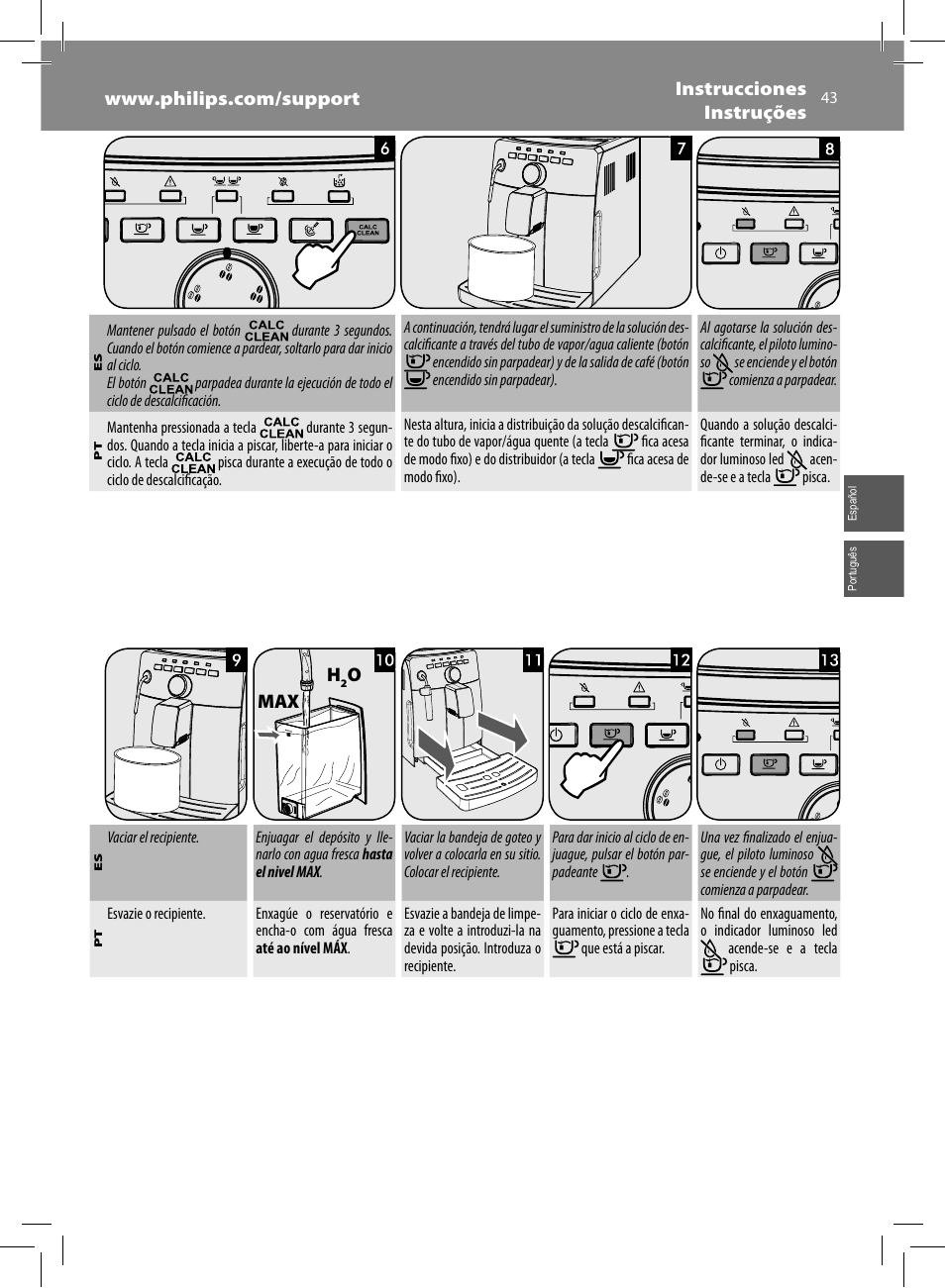 Philips Saeco Intuita Cafetera expreso súper automática User Manual | Page  43 / 96 | Original mode | Also for: Saeco Intuita Kaffeevollautomat,  HD8750-47