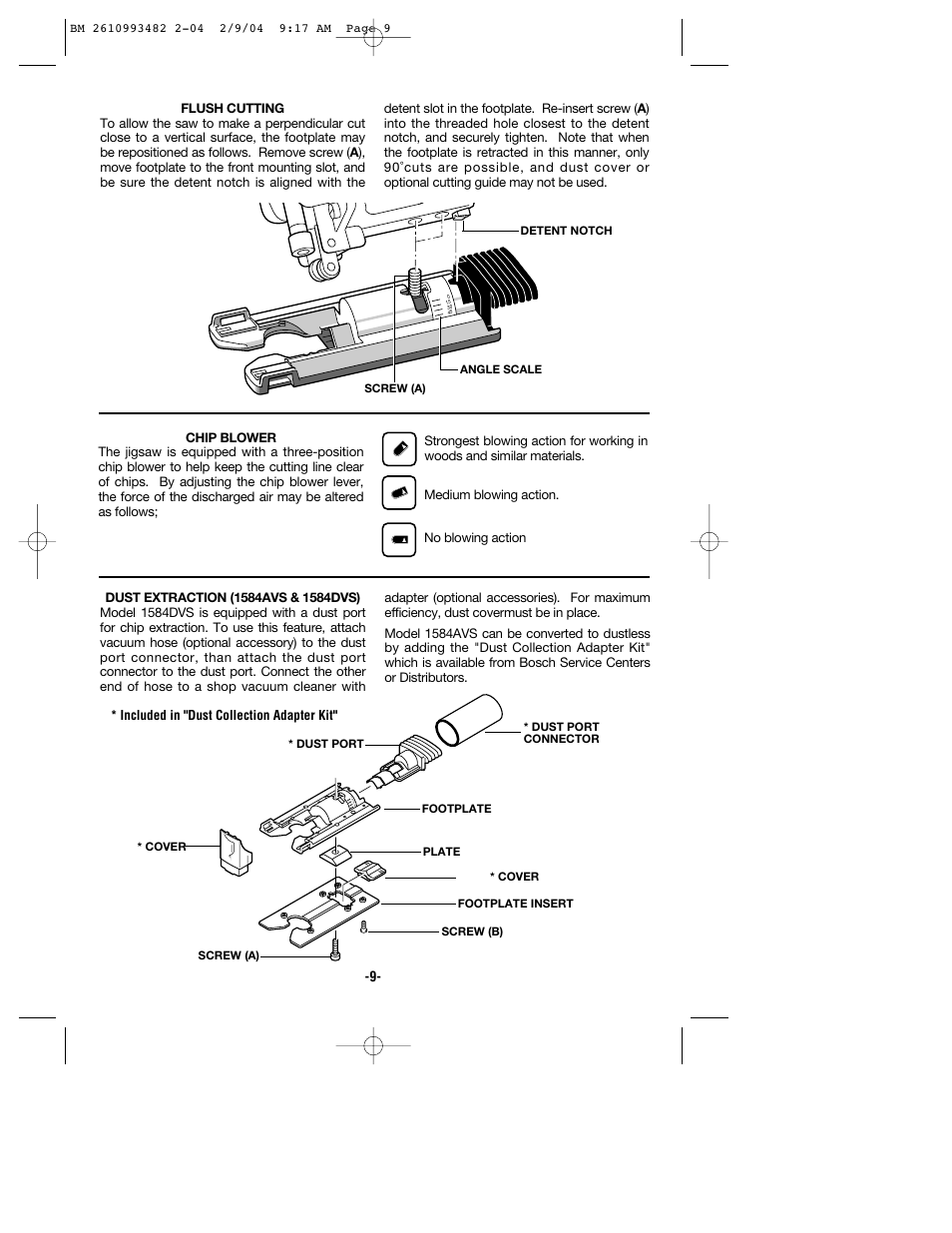 Bosch 1584VS User Manual Page 9 32 Original mode Also for