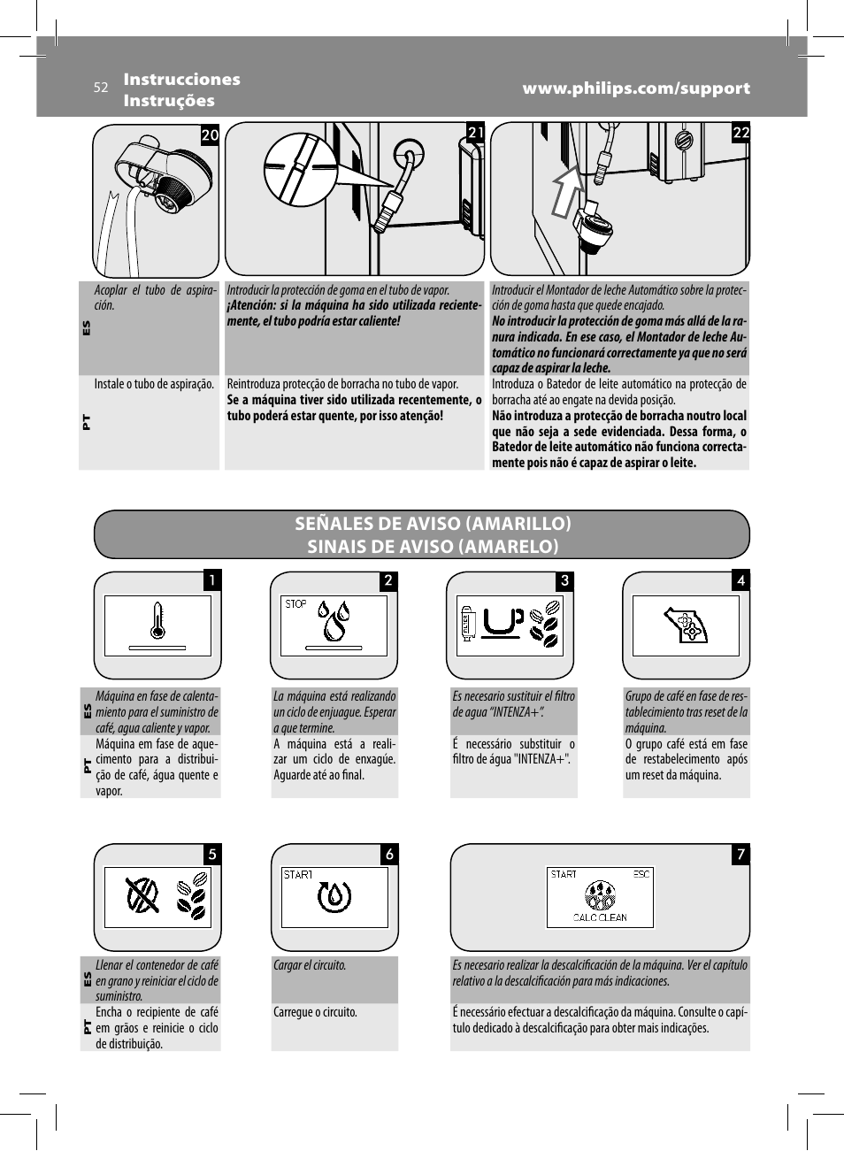 Philips Saeco Minuto Machine espresso Super Automatique User Manual | Page  52 / 56 | Original mode | Also for: Saeco Minuto Kaffeevollautomat