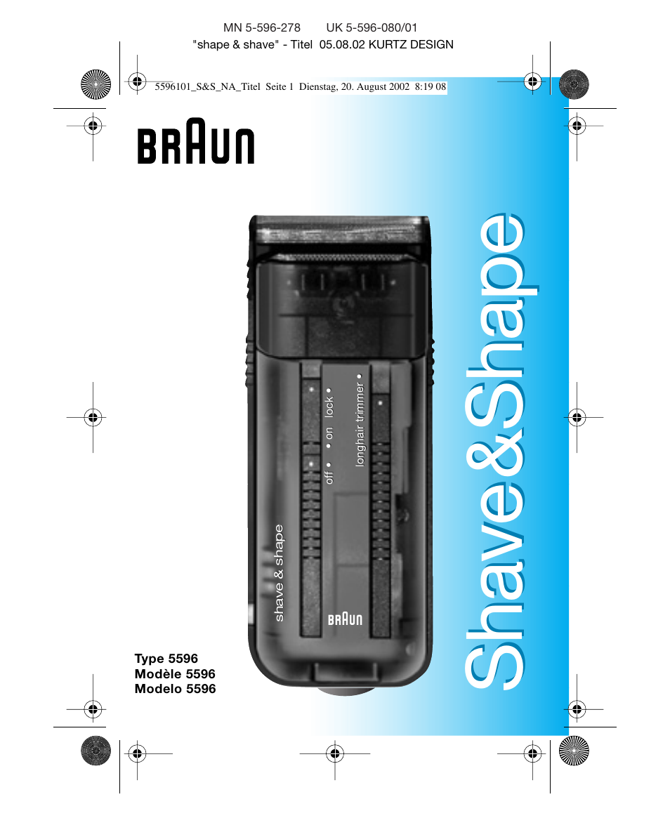 Braun 5596 User Manual | 25 pages