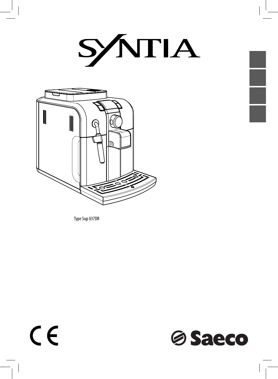 Philips Saeco Syntia Kaffeevollautomat User Manual | 96 pages | Also for:  RI9837-05, Saeco RI9837-01
