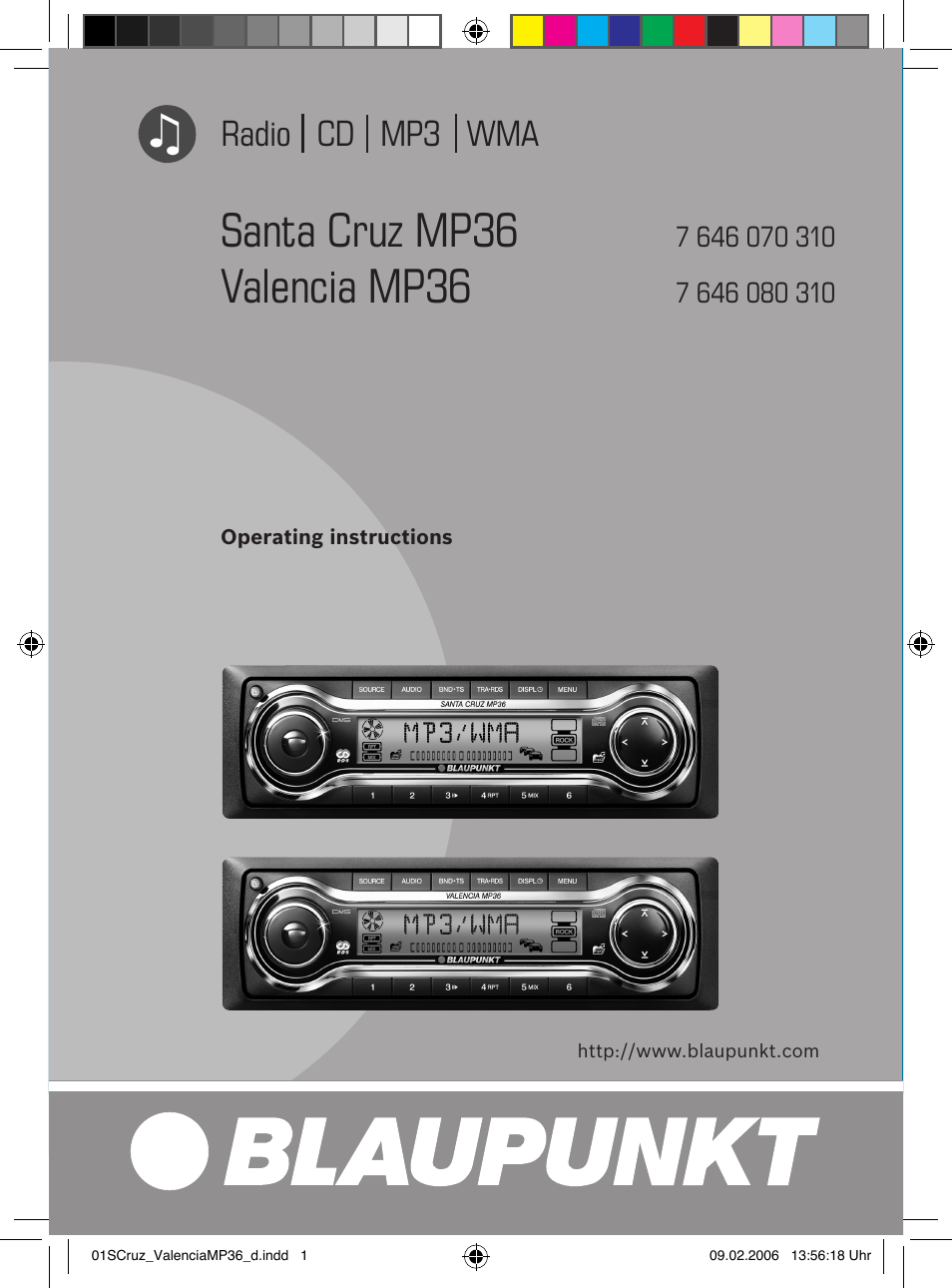 Blaupunkt SANTA CRUZ MP36 User Manual | 33 pages