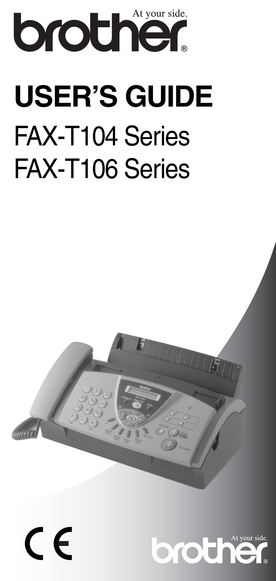 Brother FAX-T104 Series User Manual | 120 pages | Also for: FAX-T106 Series