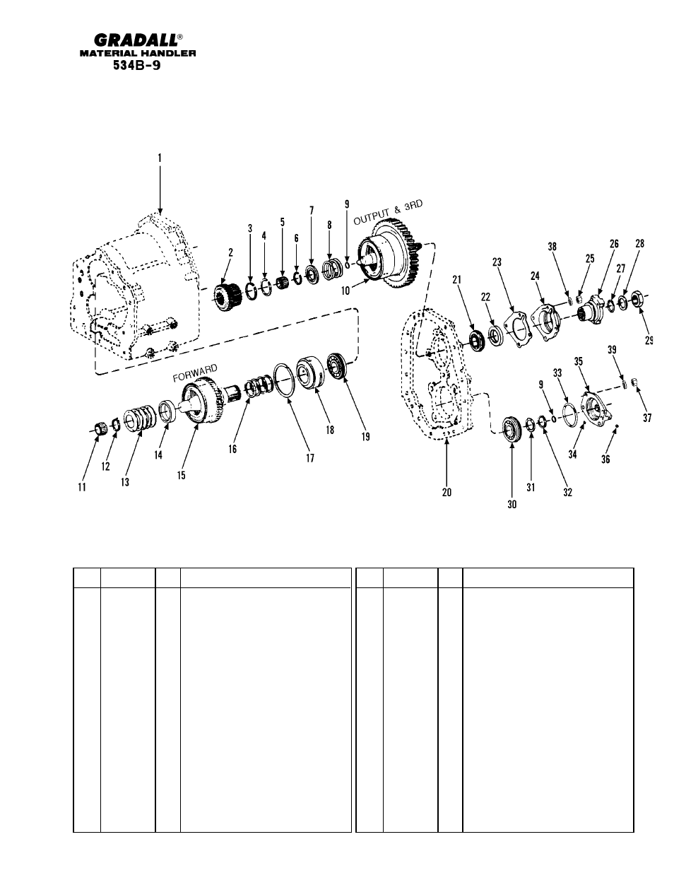 Gradall 534B-9 Parts Manual User Manual | Page 64 / 192 | Original mode