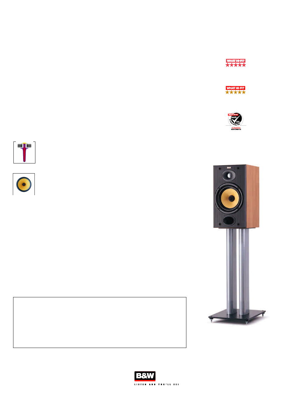 Bowers & Wilkins DM601 S2 User Manual | 1 page