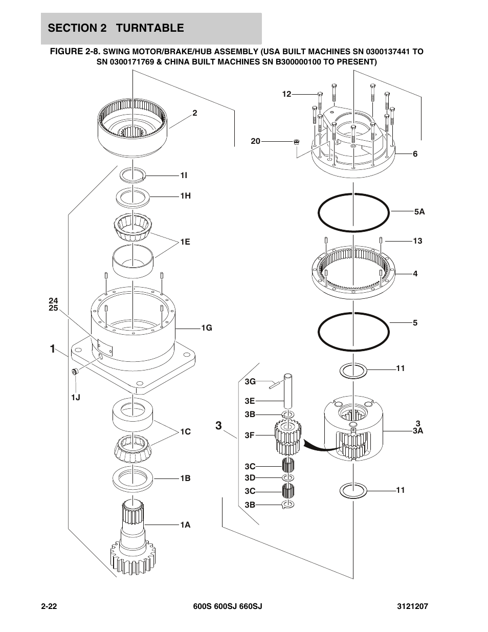 Swing motor/br | JLG 660SJ Parts Manual User Manual | Page 64 / 404