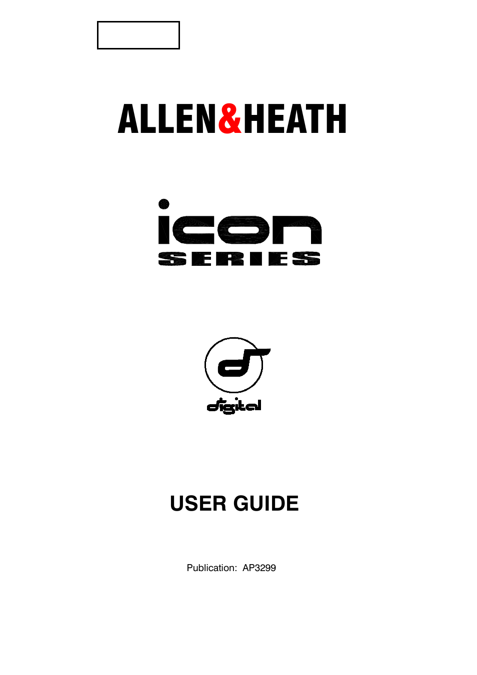 Allen&Heath DP 1000 USER GUIDE User Manual | 67 pages | Also for: DL1000  USER GUIDE, ICON User Guide