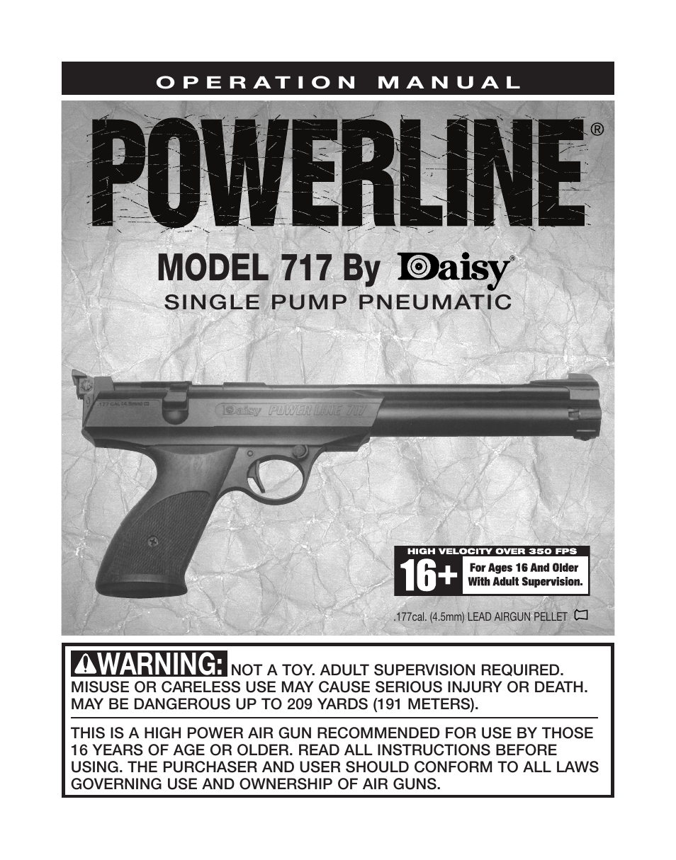 Daisy PowerLine 717 User Manual | 8 pages