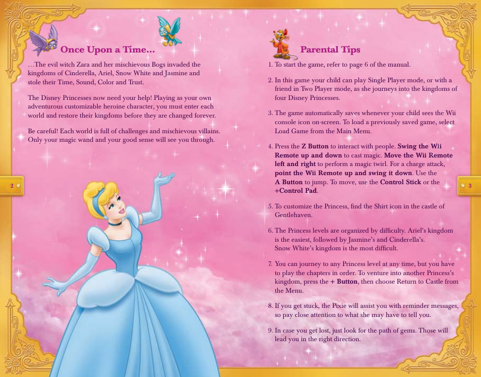 Parental tips once upon a time | Disney Interactive Studios Disney Princess:  Enchanted Journey User Manual | Page 3 / 12