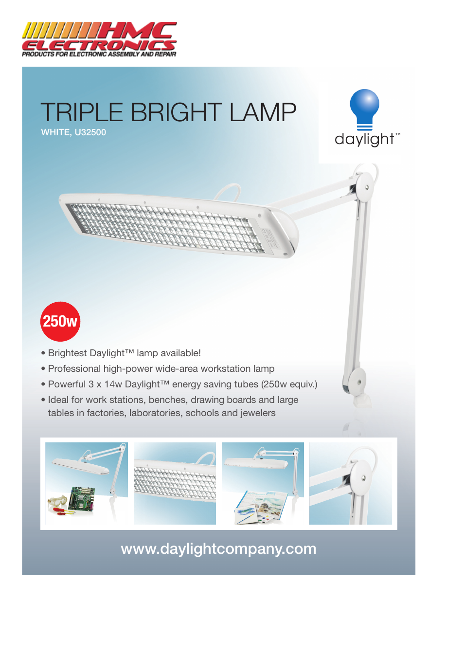 HMC Electronics U32500 TRIPLE BRIGHT LAMP User Manual | 2 pages