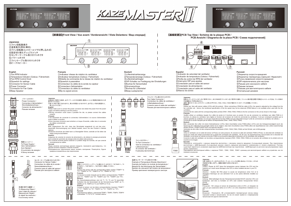 Scythe Kaze Master II User Manual | 2 pages | Original mode