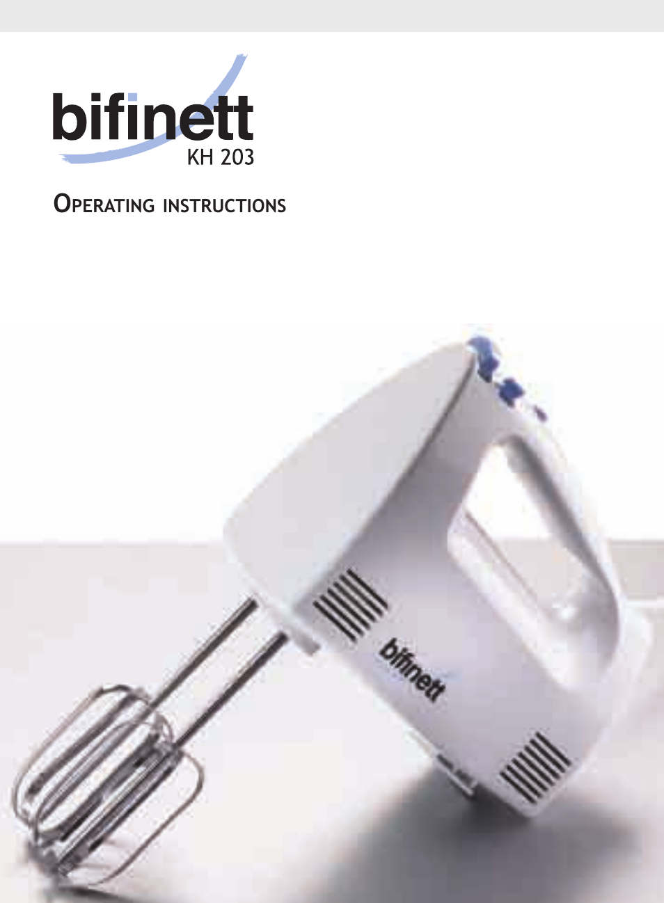 Bifinett KH 203 User Manual | 4 pages