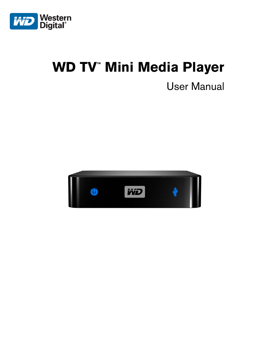 Western Digital WD TV Mini Media Player User Manual User Manual | 66 pages