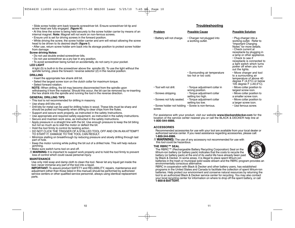 Black and Decker LI4000 Troubleshooting - iFixit