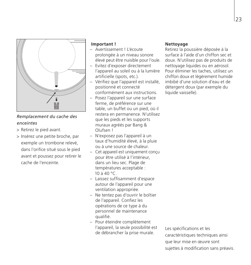 Bang & Olufsen BeoSound 8 - User Guide User Manual | Page 23 / 76 |  Original mode