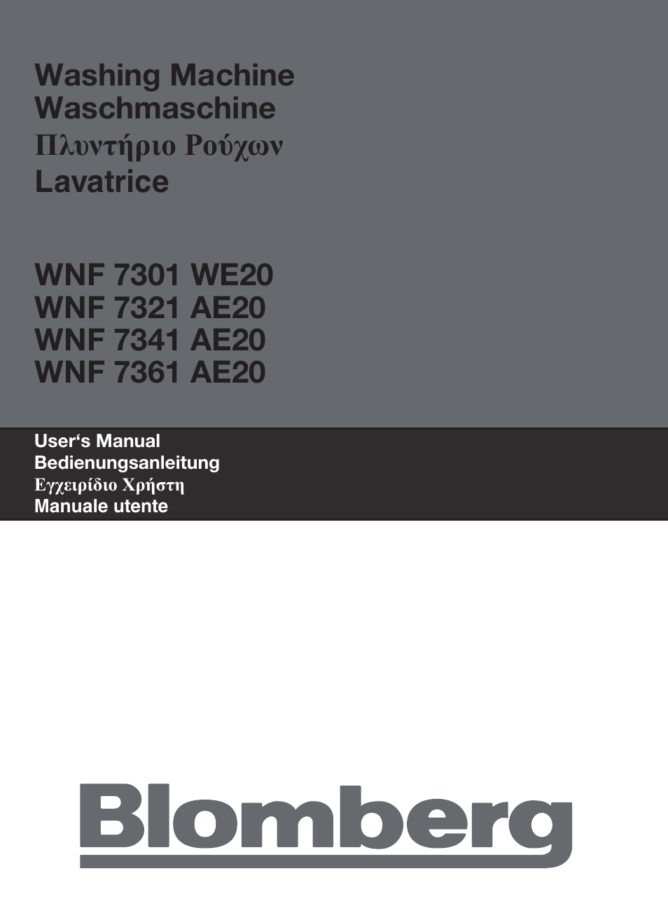 Blomberg WNF 7361 AE20 User Manual | 68 pages | Also for: WNF 7341 AE20,  WNF 7321 AE20, WNF 7301 WE20
