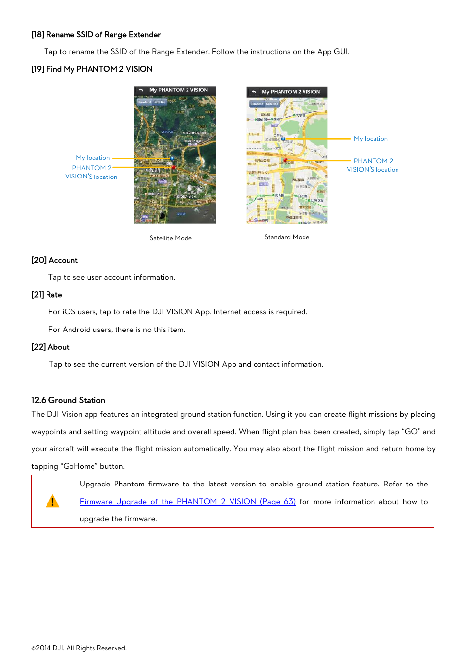 6 ground station, Round, Tation | DJI Phantom 2 Vision User Manual User  Manual | Page 55 / 71