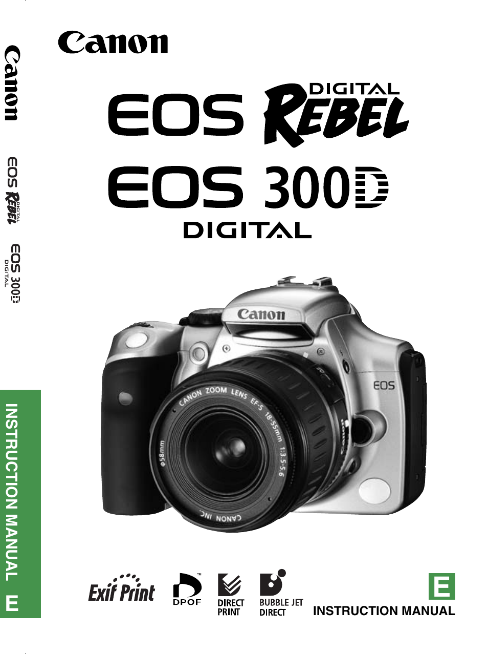 Canon ds6041 User Manual | 140 pages | Also for: EOS 300D, EOS Rebel