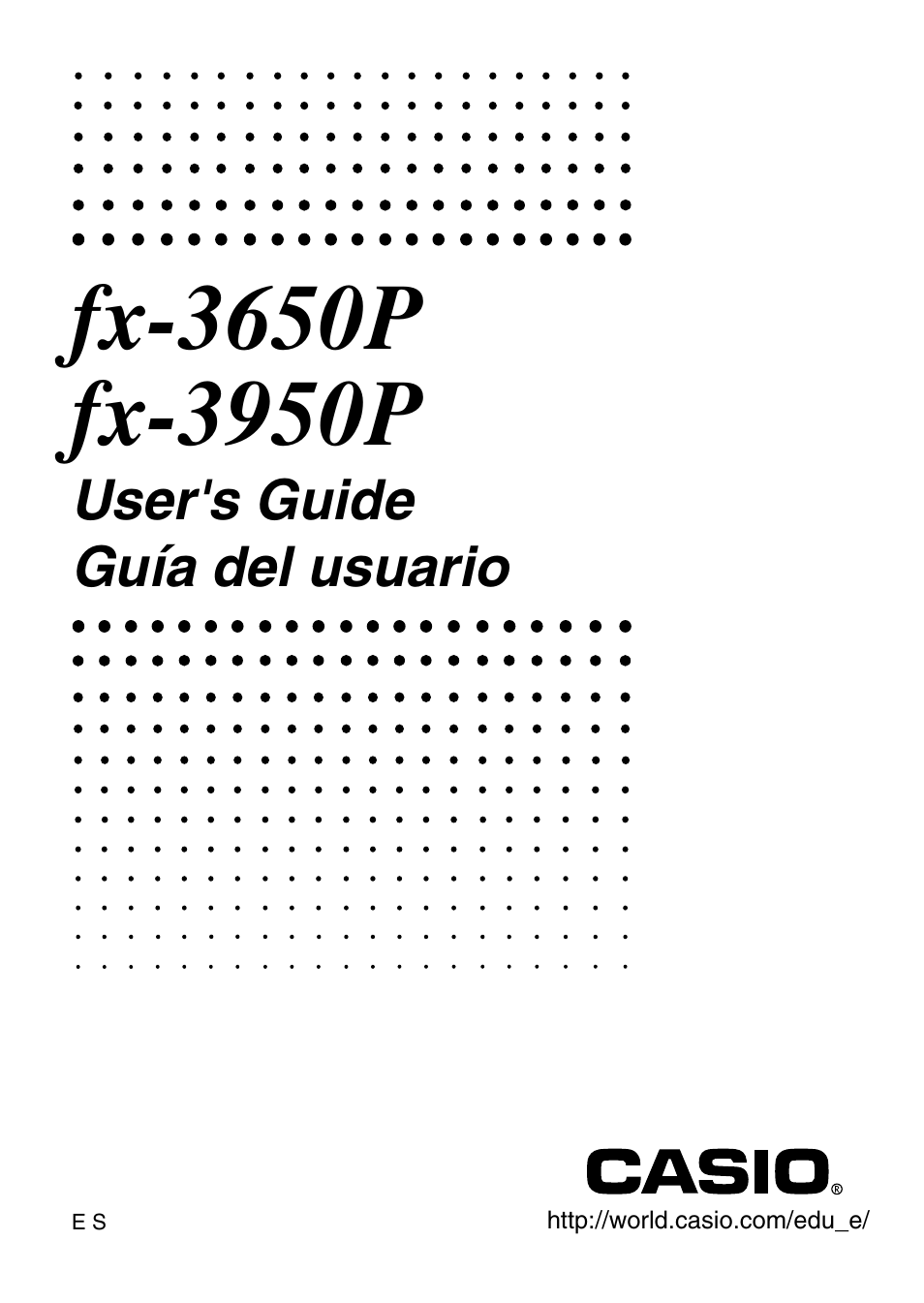 Casio fx-3650P User Manual | 61 pages | Also for: fx-3950P