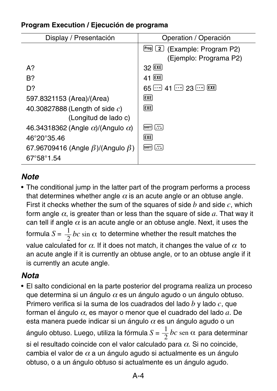 Casio fx-3650P User Manual | Page 60 / 61 | Original mode | Also for: fx- 3950P