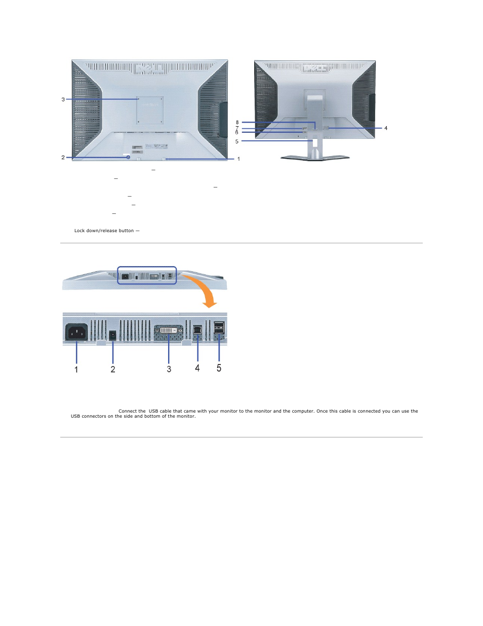 Bottom View Side View Dell 3007wfp Hc Monitor User Manual Page 3 25