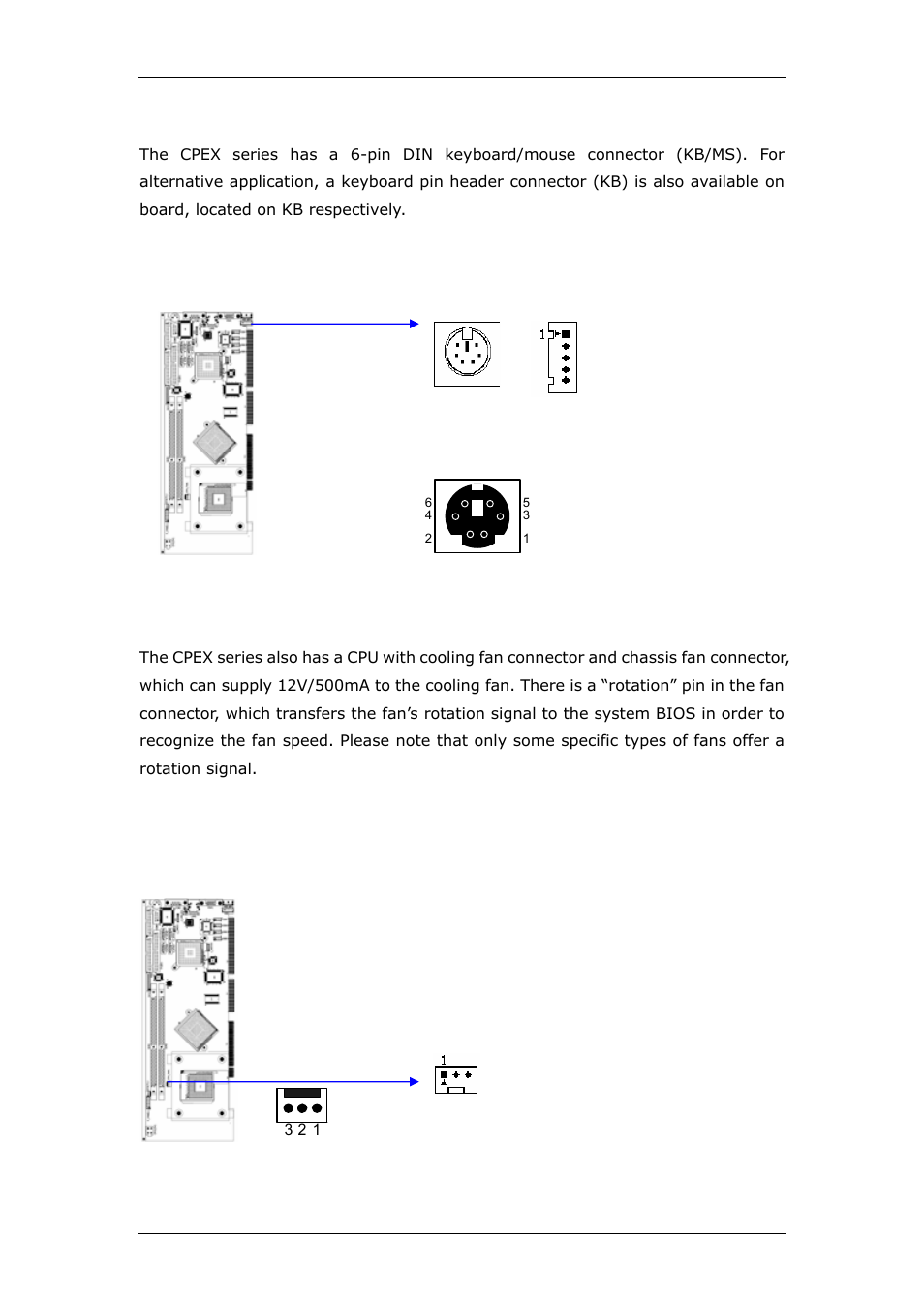 8 keyboard & mouse connector (kb/ms & kb), 9 fan connectors (cpu_fan &  pwr_fan) | CyberResearch CPEX P4-24-X User Manual | Page 28 / 92 | Original  mode