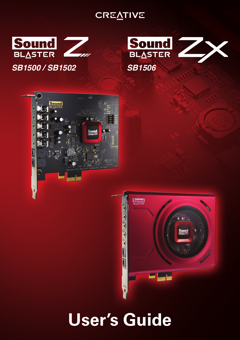 Creative Sound Blaster Z Sb1500 User Manual 49 Pages