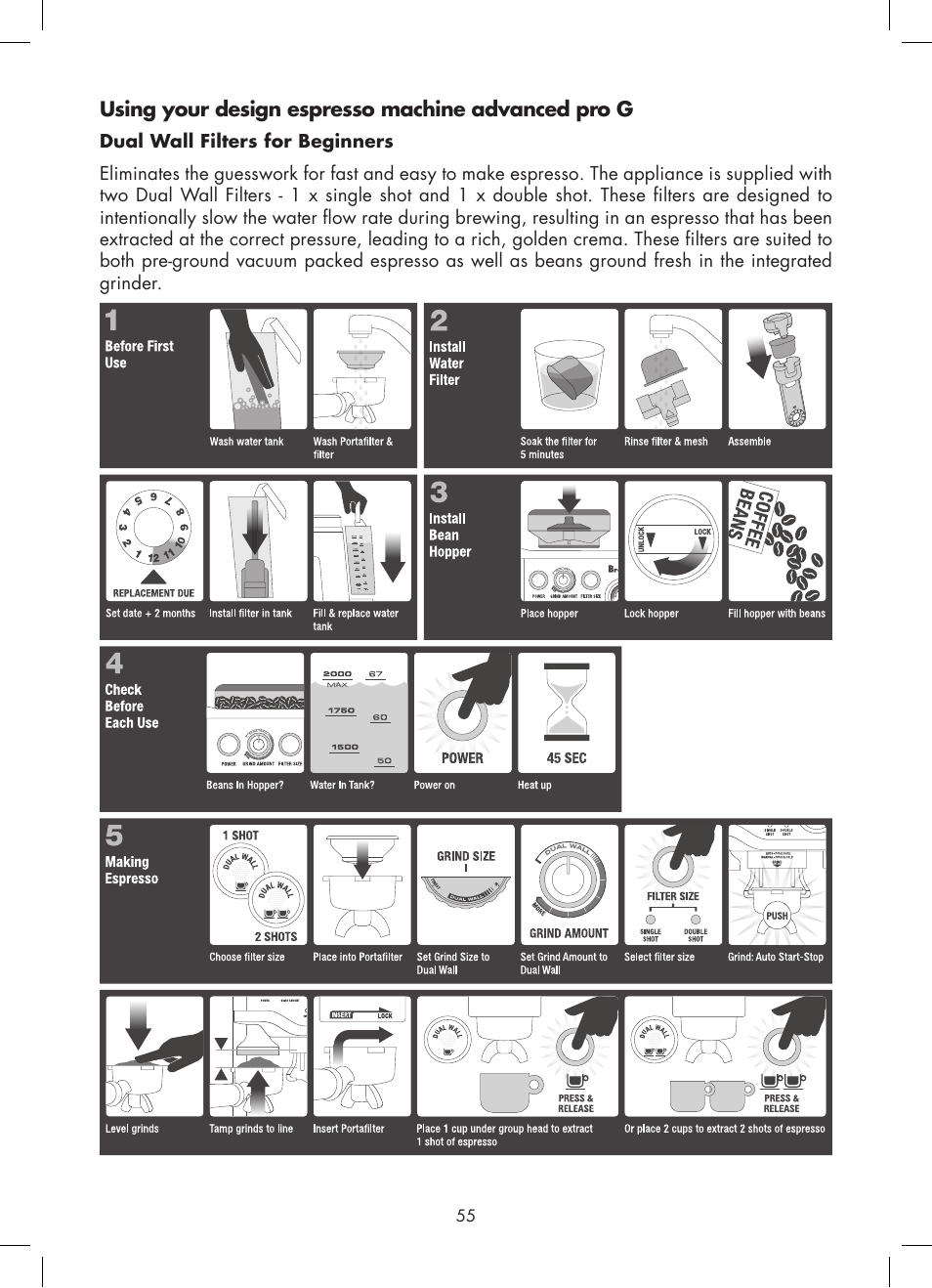 Gastroback 42612 Design Espresso Machine Advanced Pro G User Manual | Page  17 / 38 | Original mode